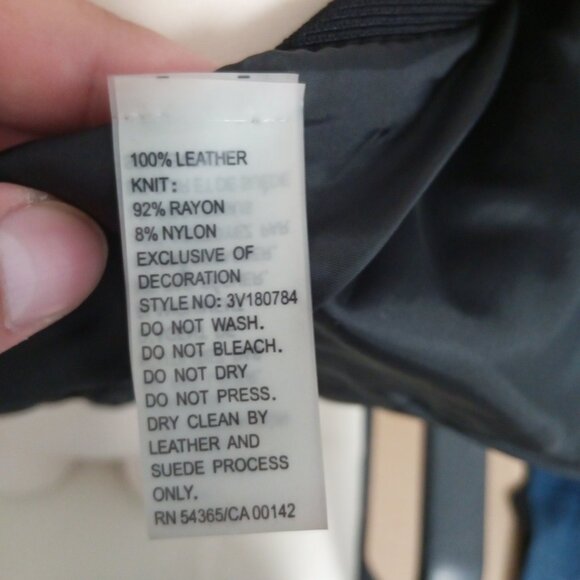 Studded leather and suede jacket - Picture 4 of 4